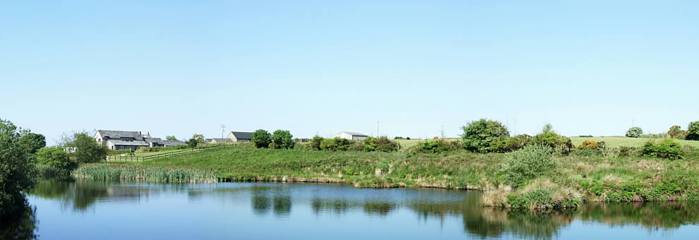 Top Lake, coarse fishing lake at East Rose Farm, Bodmin, Cornwall