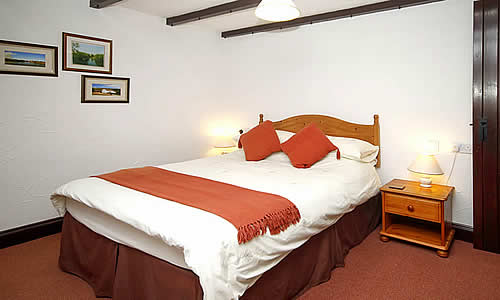Comfortable double room with ensuite shower room with power shower.